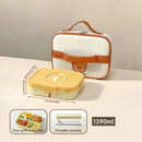 Axyaa Divided Lunch Box: Portable, Sealed, Large Capacity for Food, Salad, Fruits