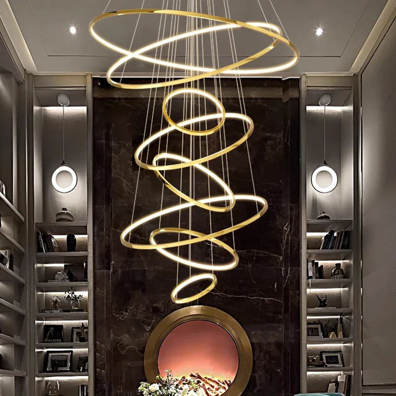 Axyaa Modern LED Pendant Chandeliers for Living Room and Dining Room