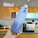 Axyaa Insulated Stainless Steel Water Bottle with Double Spout & Spring Lid