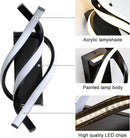 Axyaa Curved Spiral LED Wall Lamp for Bedroom Corridor Living Room Lighting