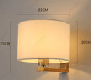 Axyaa LED Circular Fabric Wall Lamp Ambient Lighting Fixture