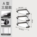 Axyaa 3-Tier Acrylic Makeup & Perfume Organizer for Vanity and Kitchen
