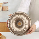 Axyaa Fluted Tube Cake Pan: Premium Heavy Duty Carbon Steel Baking Mold