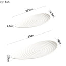Axya Ceramic Dinner Plate Set: Restaurant Steak Sushi Salad Specialty Tableware