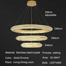 Axyaa Luxury Crystal Chandeliers for Home Villa Lighting in Living Dining Room