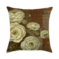Axyaa Floral Linen Pillowcase 45x45cm