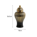 Axyaa European-style Floral Jar Ornaments & Vases for Living Room Decor