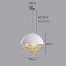 Axyaa Luxury Crystal Chandelier Pendant Lights for Home Dining Room Decor