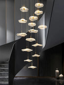 Axyaa Nordic LED Loft Chandelier for Modern Living Room or Bedroom