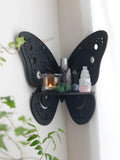 Axyaa Crystal Butterfly Wall Shelf for Boho Home Decoration