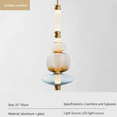 Axyaa Light Luxury Restaurant Bar Counter Glass Pendant Lights.
