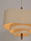 Axyaa Japanese Cloth Ceiling Chandelier for Home Decor - Wabi Sabi Style