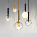 Axyaa Glass Ball Pendant Light: Modern Kitchen Dining Room Lamp Fixture