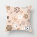 Axyaa Abstract Line Flower Print Pillowcase