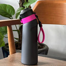 Axyaa Flavored Water Bottle Sports Alr Up Drinking Bottle with Fruit Fragrance Pods