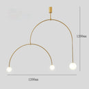 Axyaa Minimalist Line LED Pendant Light for Living Room and Bedroom