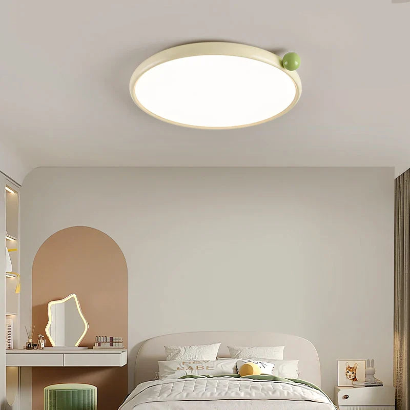 Axyaa Round LED Ceiling Lamp: Modern Bedroom Study Lighting for Elegant Home Decor