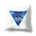 Axyaa Cartoon Eye Pattern Plush Cushion Cover 45x45cm Buddha Head Pillow Cover