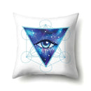 Axyaa Cartoon Eye Pattern Plush Cushion Cover 45x45cm Buddha Head Pillow Cover