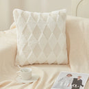 Axyaa Rabbit Hair Pillowcase: Prismatic Decor Sofa Throw Cushion Cover