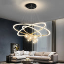 Axyaa Modern Circle Ring Chandelier Pendant Light for Living Room and Bedroom