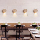Axyaa Round Stone LED Wall Light: Bedroom Kitchen Stairs Sconce Lamp Art Decor