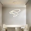 Axyaa Rectangular LED Chandeliers: Modern Minimalist Nordic Ceiling Lights