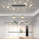 Axyaa Modern Ceiling LED Chandeliers for Living Room Pendant Light Dining Room Lamps