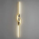 Axyaa Modern LED Wall Sconce - Black/Gold Wall Decor for Living Room, Bedroom, Dining Area