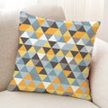 Axyaa Geometric Pattern Linen Pillowcase for Home Sofa Decoration
