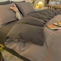 Axyaa Solid Color Duvet Cover Double/Queen Size, Anti-Mite & Durable