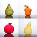 Axyaa Pomegranate Pumpkin Vase Glass Crafts Room Decor