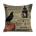 Axyaa Halloween Skull Head Pumpkin Pillow Covers for Horrible Holiday Home Decor