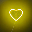 Axyaa Car Window Neon Lights Remote Control Flashing Heart Decorations Neon Party