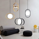 Axyaa Rotatable LED Pendant Light for Nordic Modern Decor in Bedroom and Living Room