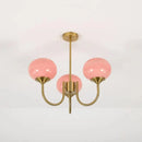 Axyaa French Light Luxury Cream Pink Chandelier Lamp