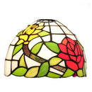 Yellow Stained Glass Lampshade 8" Feather Design - Axyaa Brand
