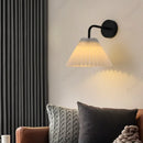 Axyaa LED Fabric Wall Lamp: Stylish Retro Decorative Lighting for Home and Hotel