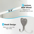 Axyaa Freestanding Shoe Rack: 24 Pair Organizer with Side Hooks & Shelves