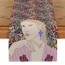 Axyaa Tropical Flowers Table Runner: Kitchen & Holiday Party Decor