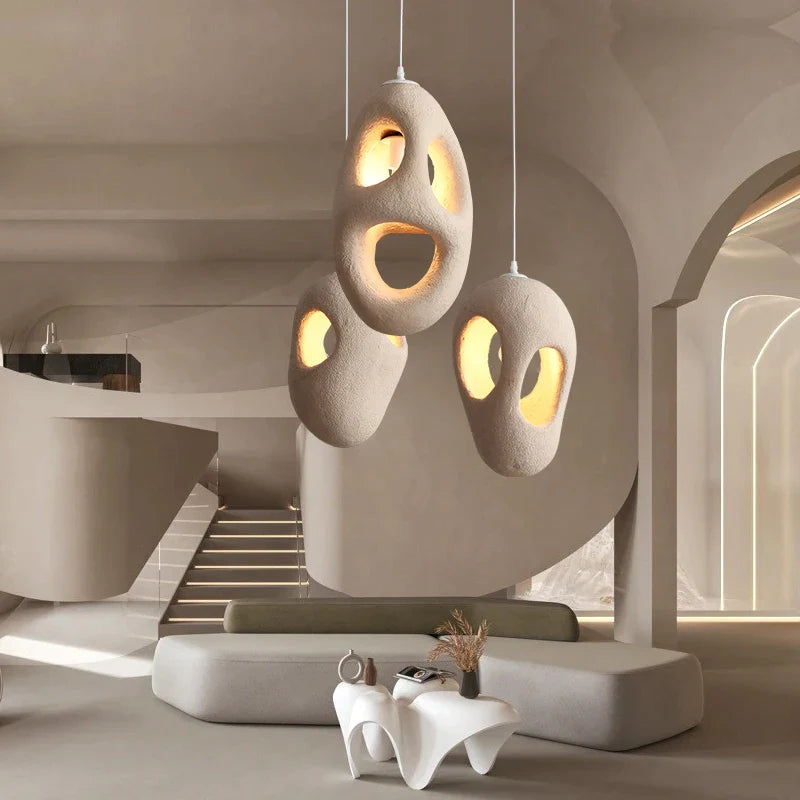 Axyaa Wabi Sabi Chandelier Hanging Light Fixtures for Dining Room & Kitchen
