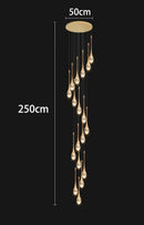 Axyaa Modern Crystal Chandeliers LED Ceiling Lamp for Living Room