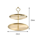 Axyaa Stainless Steel Fruit Plate - Snack Dish, Candy Tray, Salad Bowl