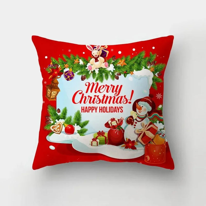Merry Christmas Santa Claus Pillowcase by Axyaa: Festive Home Decor Gift