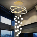 Axyaa Elegant Chandelier Set - Indoor Ceiling Lighting Fixtures for Hall, Dining & Staircase