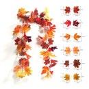 Axyaa Gold Maple Leaf Garland - Autumn Harvest Home Decor