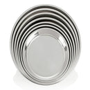 Axya Stainless Steel Charger Plates, Silver Serving Tray, Cake Plate
