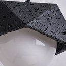 Axyaa Minimalist Bedroom Headboard - Cave Stone Pendant Light - Retro Bar Counter