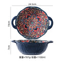 Axyaa Ceramic Vintage Hand-painted Plate Set
