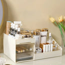 Axyaa Desktop Cosmetic Display Shelf Organizer with Drawer for Bedroom and Dorm